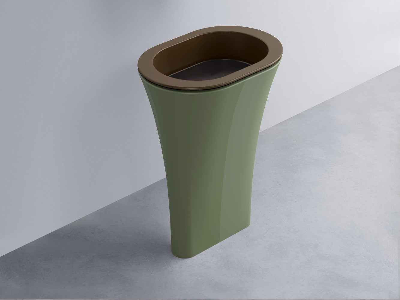 AMLA65-CA+AMPILO-LV+AMCOLO-AG Раковина Amedeo Ovale отдельностоящая cielo Enjoy + Amedeo Ceramica Cielo