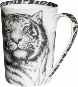10640807 Taitu Кружка Taitu "Дикий нрав.Тигр" 450мл Фарфор костяной