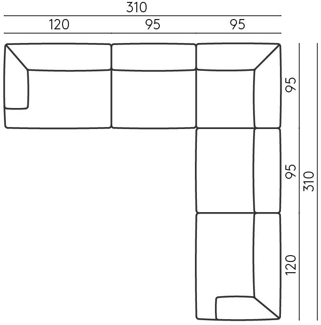 DE PADOVA Модульный тканевый диван sun-id-1437850 - Вид №11