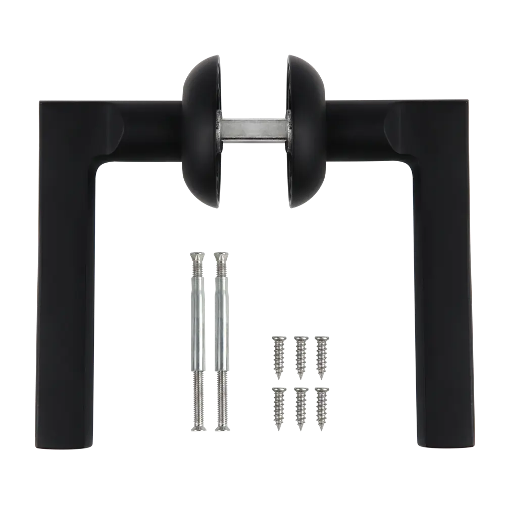 Дверные ручки Edson EDS-76H-R1 в элегантном черном исполнении 85170361 STLM-0059379 - Вид №1