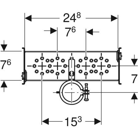 461.430.00.1 Комплект Geberit GIS для раковины с вертикальным смесителем Geberit  - Вид №2