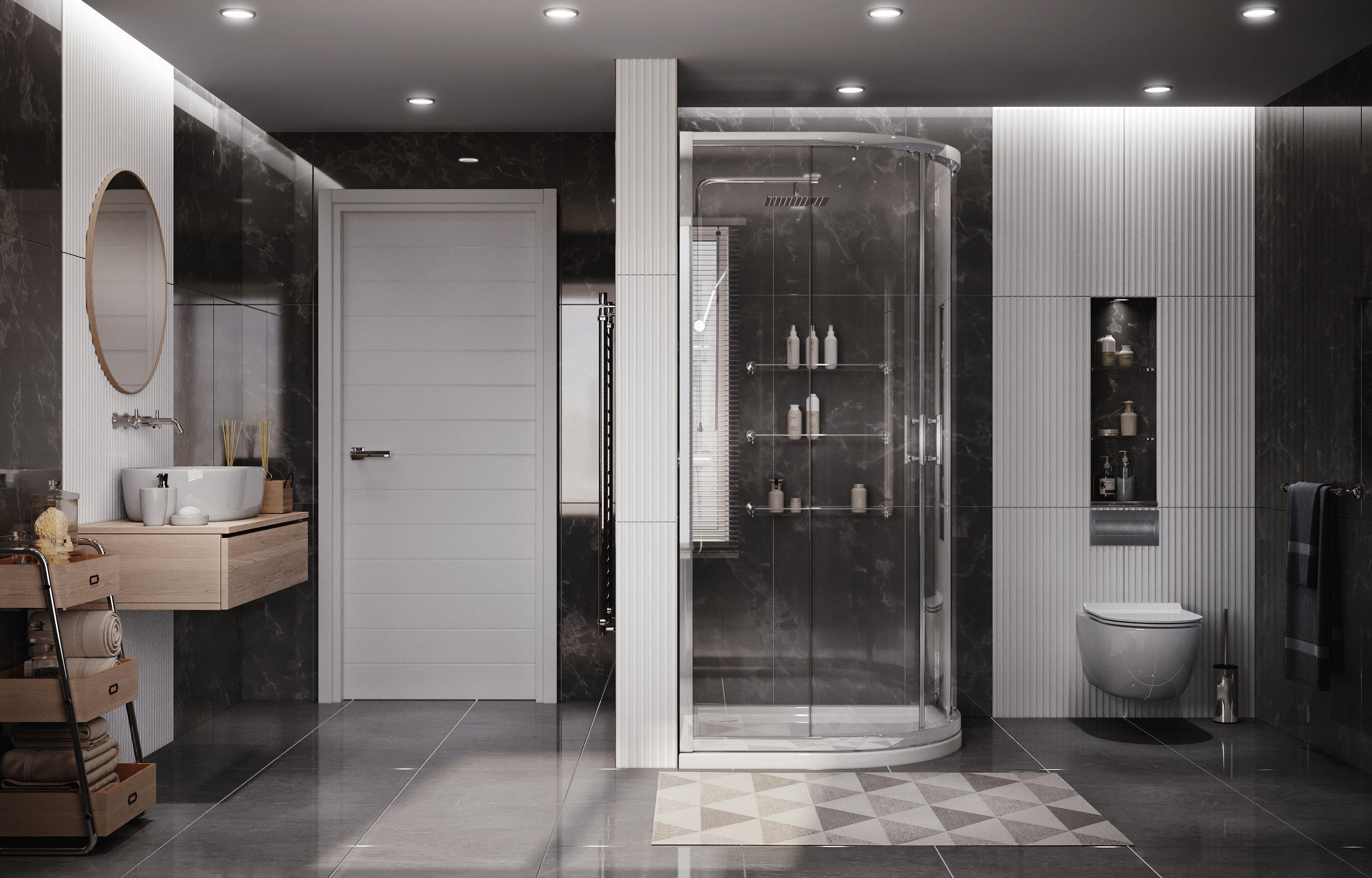 Душевое ограждение Ambassador Kingston 14011105 (1000x1000x2000), 1 место  - Вид №2