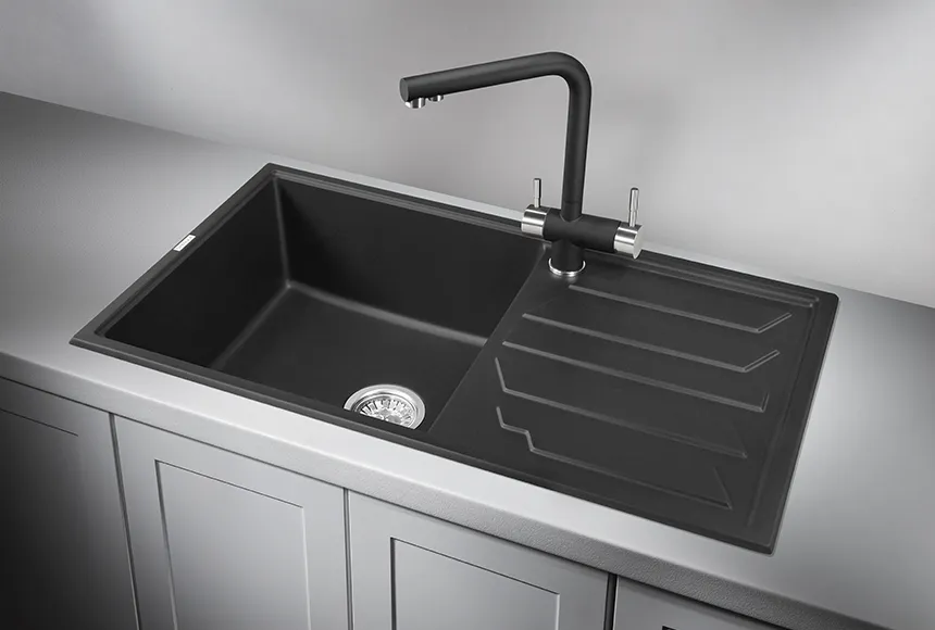 8601, ТУРМАЛИН, кухонная мойка, кварц GRANULA 8601-ST255