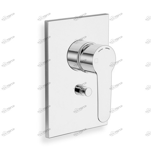 CRIND659 Внешние части смесителя для ванны / душа с переключателем на 2 выхода для CRICS535 и накладкой из АБС-пластика Cristina Rubinetterie 