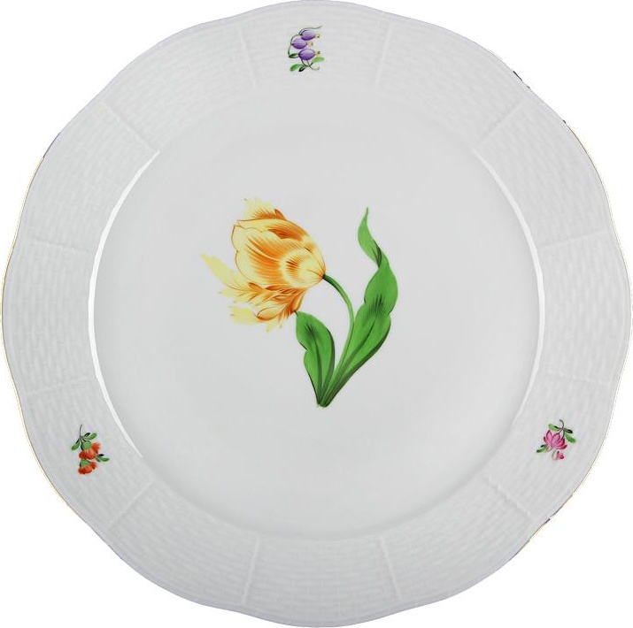 53512 Herend Тарелка десертная 16,5см "Китти" (желтая) Фарфор 