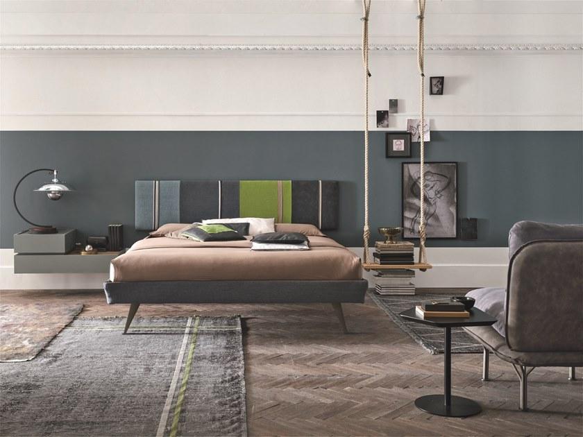 Gruppo Tomasella Двуспальная кровать из ткани с мягким изголовьем Diagonal sun-id-1486531 - Вид №1