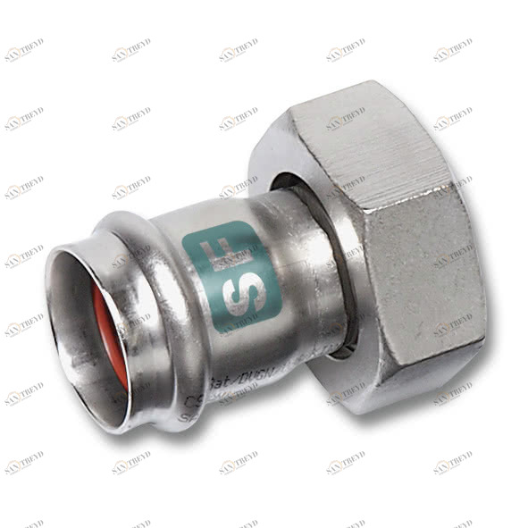 619359M1512 SANHA 19359M пресс.-фит. без силикона резьб.соед.,пл.упл.,нерж. 15x1/2 мм 