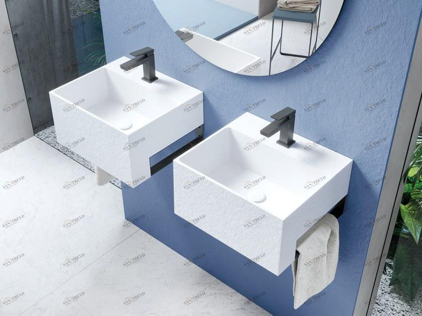 Подвесная раковина настенная овальная Acquabella Slate белая sun-id-1360952