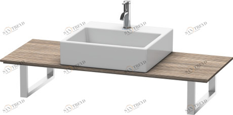 XL010C05151 Консоль для накладных раковин и встраиваемых умывальников, для пристенного варианта X-Large #XL010C 480 мм Сосна коричневая, декор Duravit