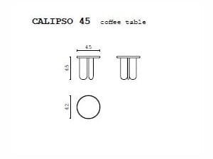 Мраморный круглый низкий журнальный столик CPRN HOMOOD Shapes ARCH-00046749 - Вид №2