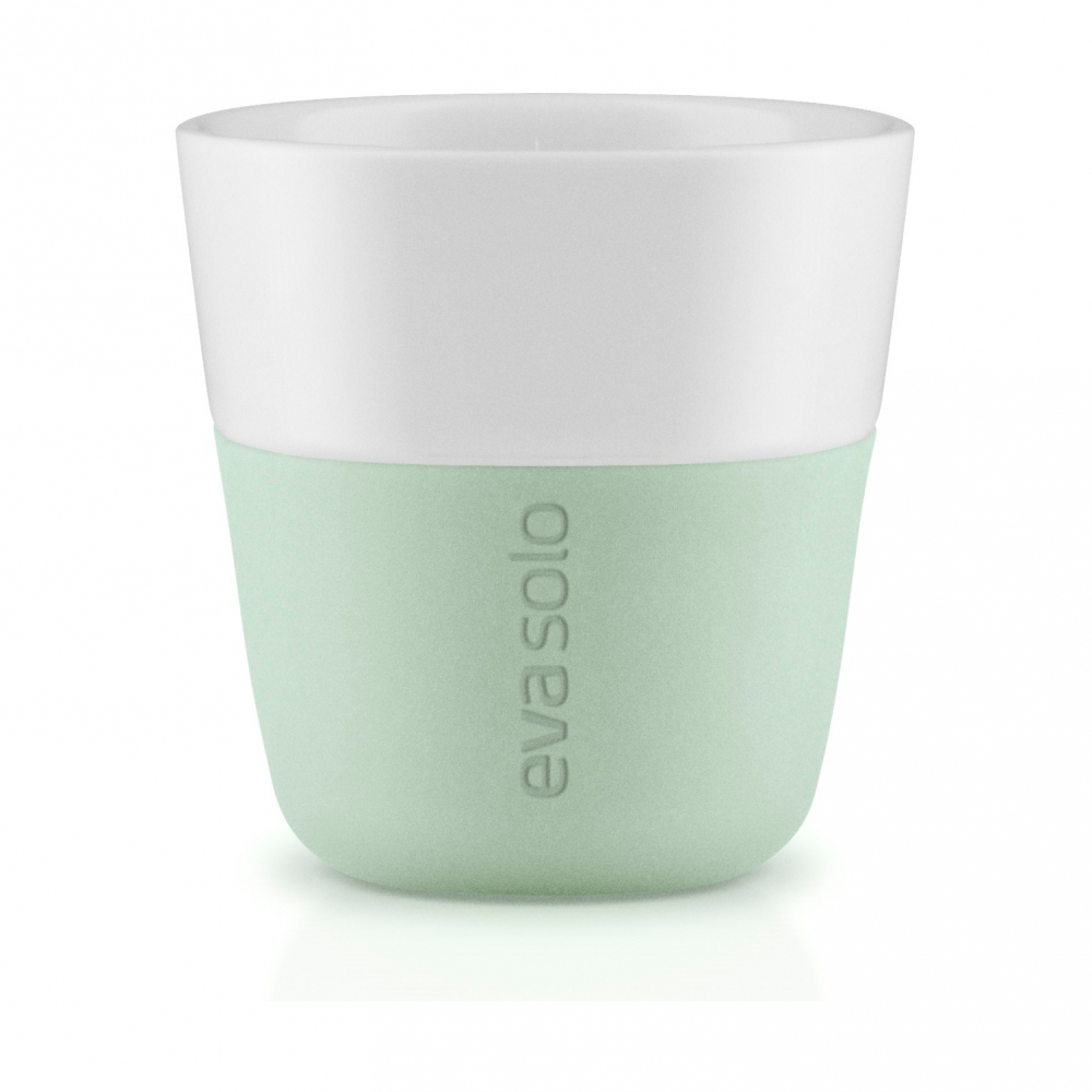 EVA SOLO 501076 Чашки для эспрессо, 80 мл, 2 шт, эвкалиптовые Фарфор, силикон  - Вид №1