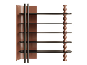 Деревянный книжный шкаф