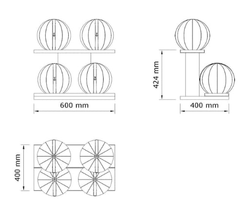 Набор взвешенных шариков из дерева и кожи PENT Мокса ARCH-00119967 - Вид №2