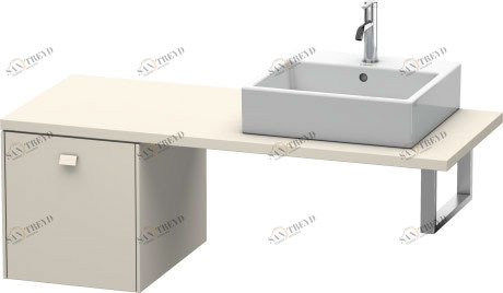 BR513109191 Brioso Шкафчик для консоли Серо-коричневый декор Duravit