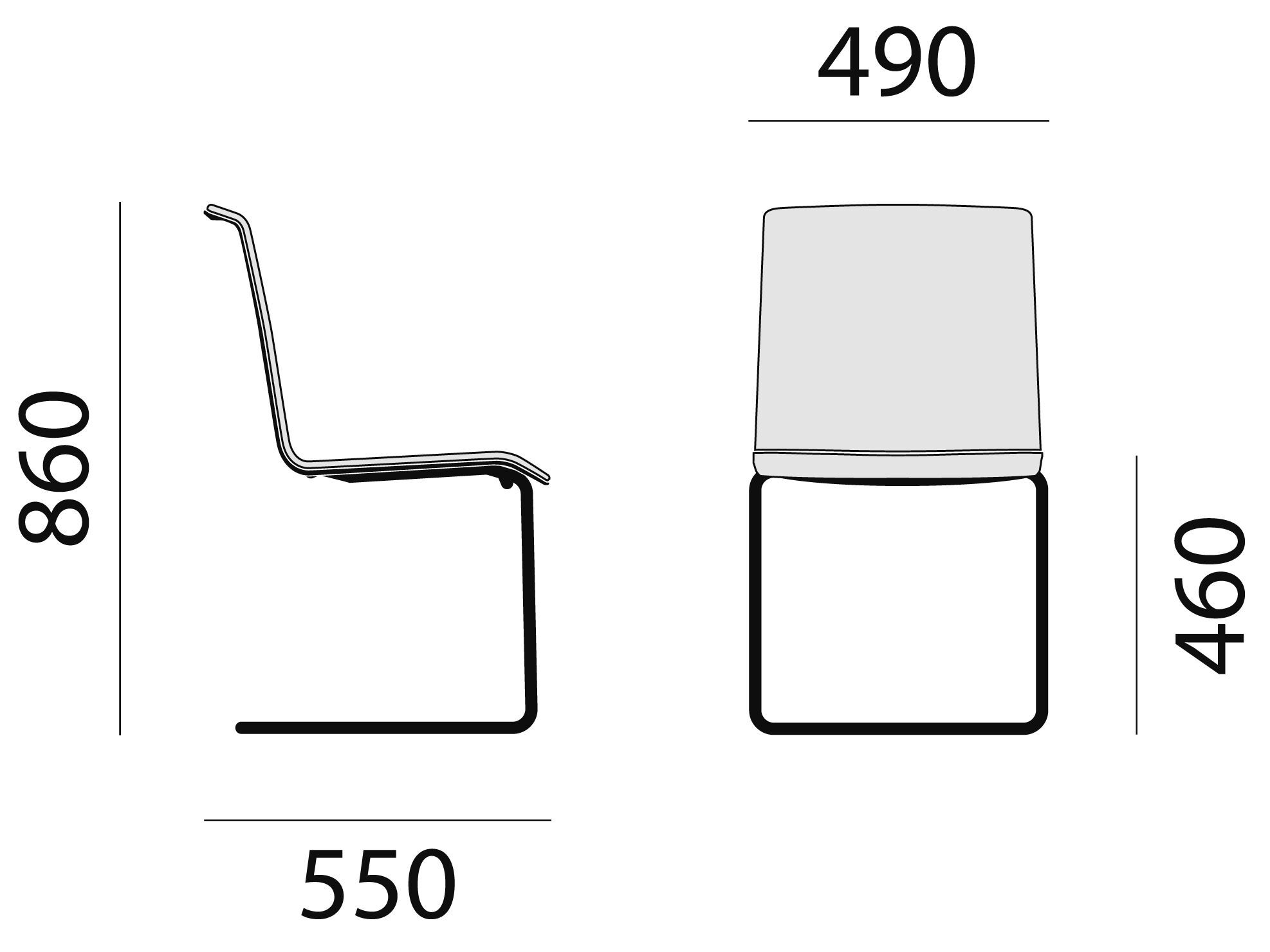 Консольный штабелируемый стул для конференций Brunner Hero Plus ARCH-00069861 - Вид №4