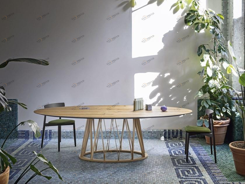 Miniforms Овальный деревянный стол Acco sun-id-1416077