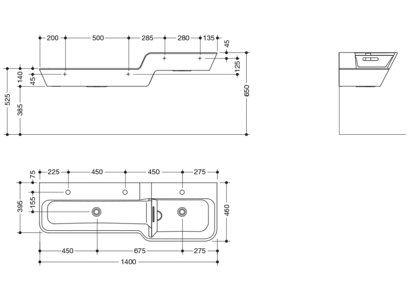 950.12.303 Несколько умывальников с градуированной высотой HEWI Waschtische  - Вид №6