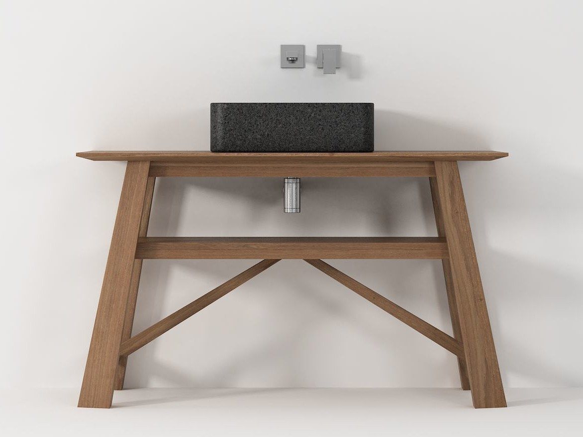 Шкаф для умывальника из массива дерева KARPENTER Carpenter Bath ARCH-00049392 - Вид №1