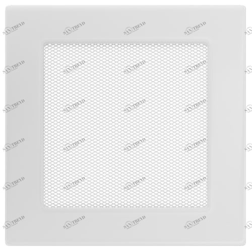 Вентиляционная решетка Kratki 17х17 (белая) 4136