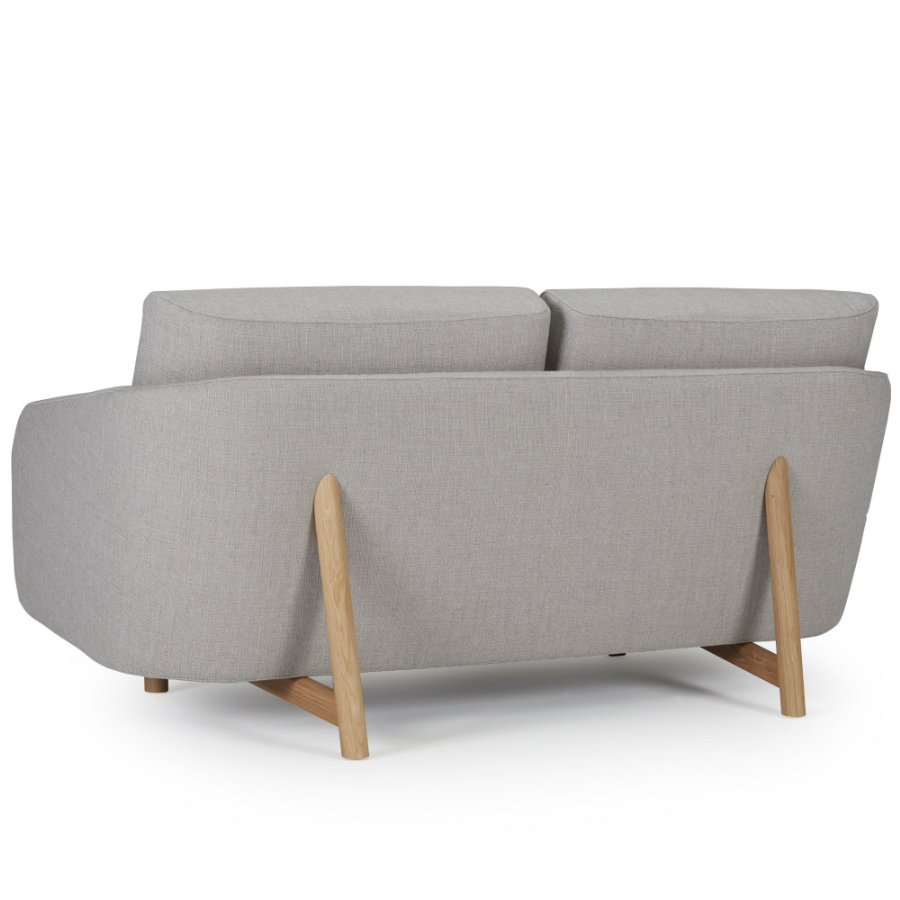 Диван двухместный Tved с ножками из дуба, светло-серый Kragelund 29002202163 - Вид №4