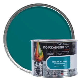 Грунт эмаль по ржавчине 3 в 1 гладкая Dali Special цвет водная синь 0.4 кг