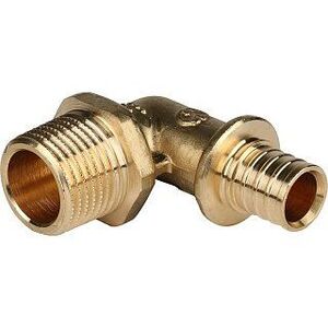 Угольник-переходник НР 16x1/2" аксиальный для труб из сшитого полиэтилена STOUT