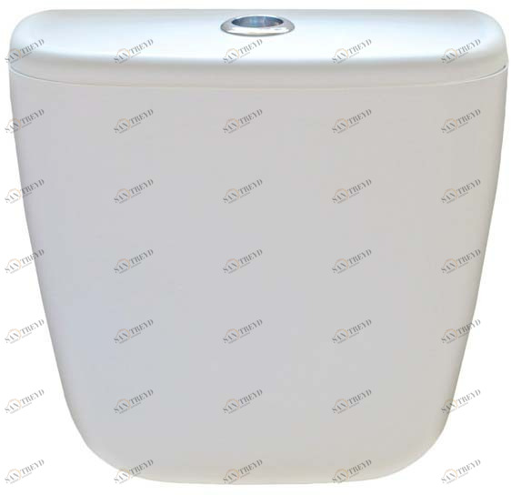 Бачок пластиковый нижн. тип -4 без полочки (кнопка) +арматура(арт.15) Santreyd 102513