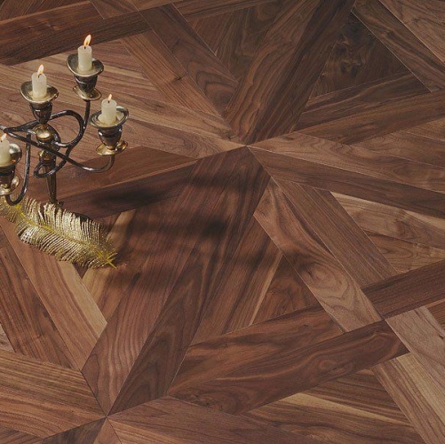 Модульный паркет Coswick Трианон Американский Орех Европейский (Грецкий) Рустик (Гладкая) 635х635 мм 13153601 - Вид №2