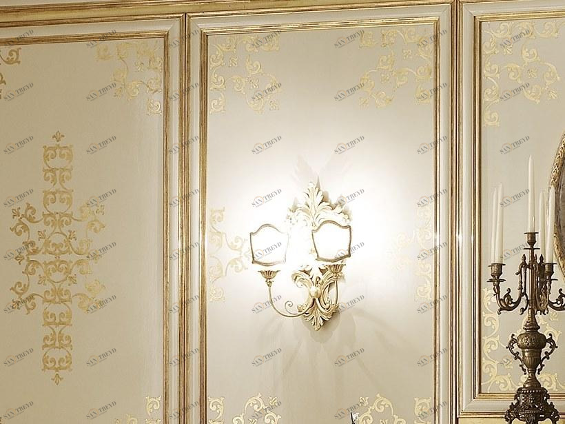 Andrea Fanfani Бра с позолотой с фиксированным кронштейном Opera 949