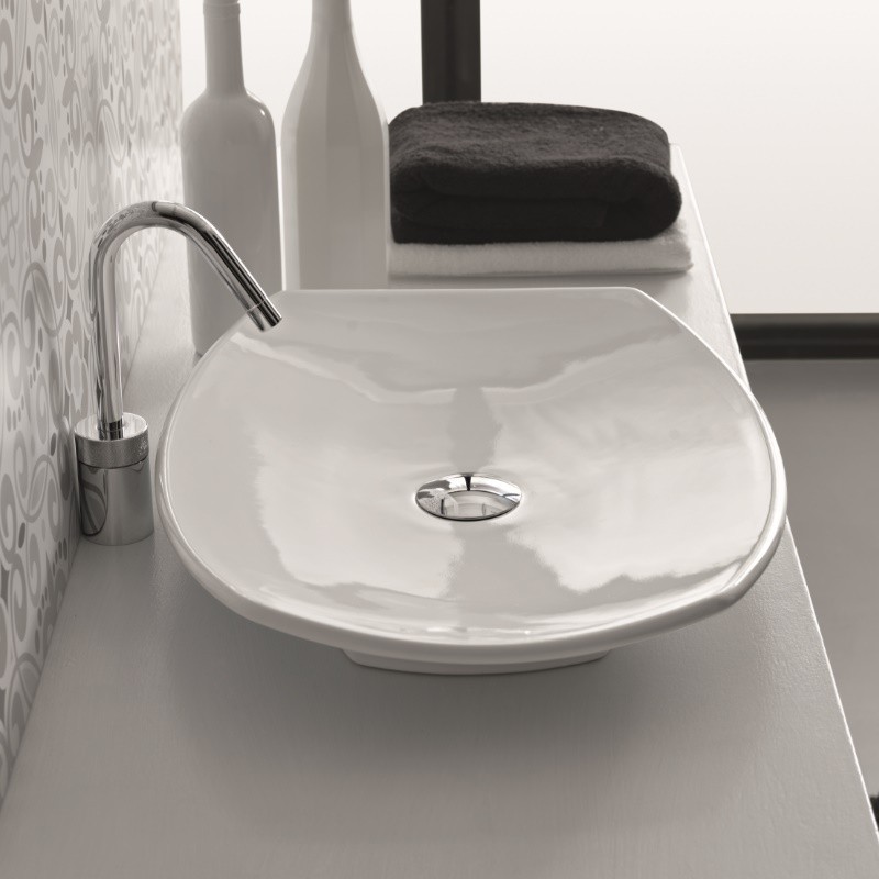 25364 Накладная раковина на столешницу  овальная Ceramica Hidra  - Вид №4