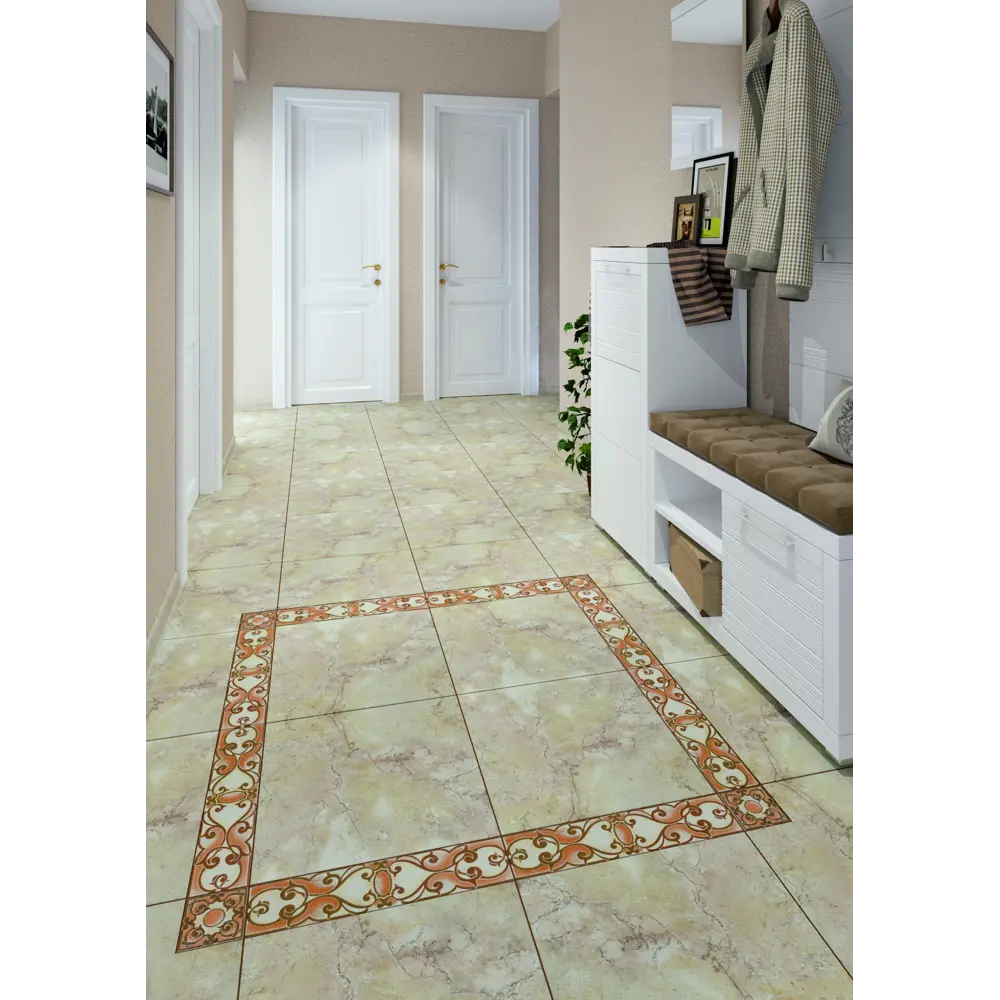 Керамогранит LB Ceramics Санторини 45x45 см 1.62 м² цвет бежевый STLM-2098406 - Вид №5