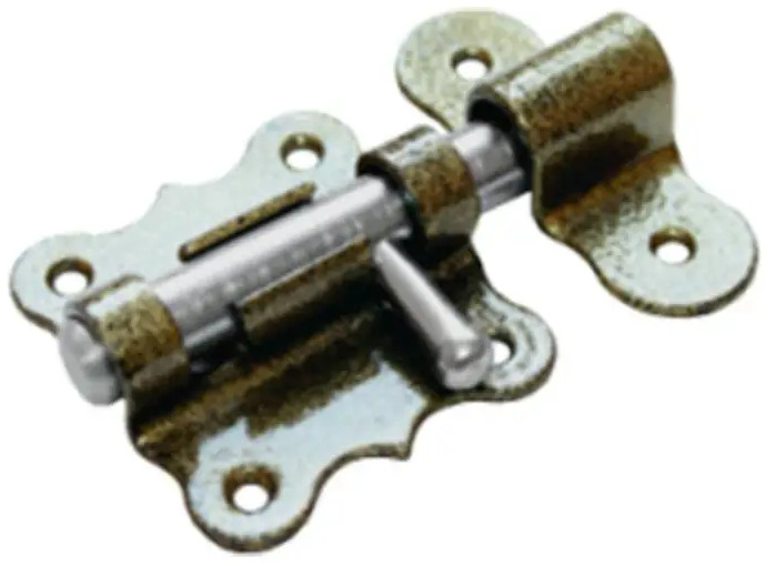 90597564 Засов Домарт дверной фигурный ЗДФ- 60 бронза антик STLM-0299863