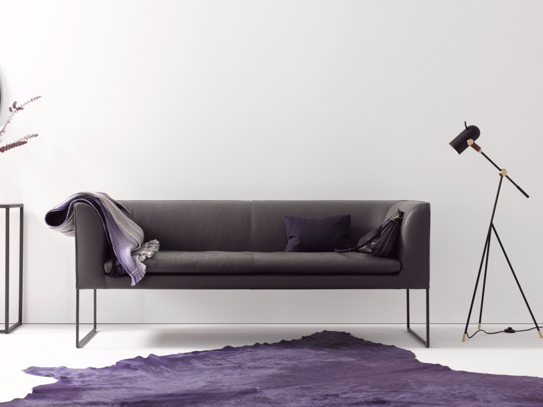 Кожаная мягкая скамья со спинкой COR Mell ARCH-00005649 - Вид №1