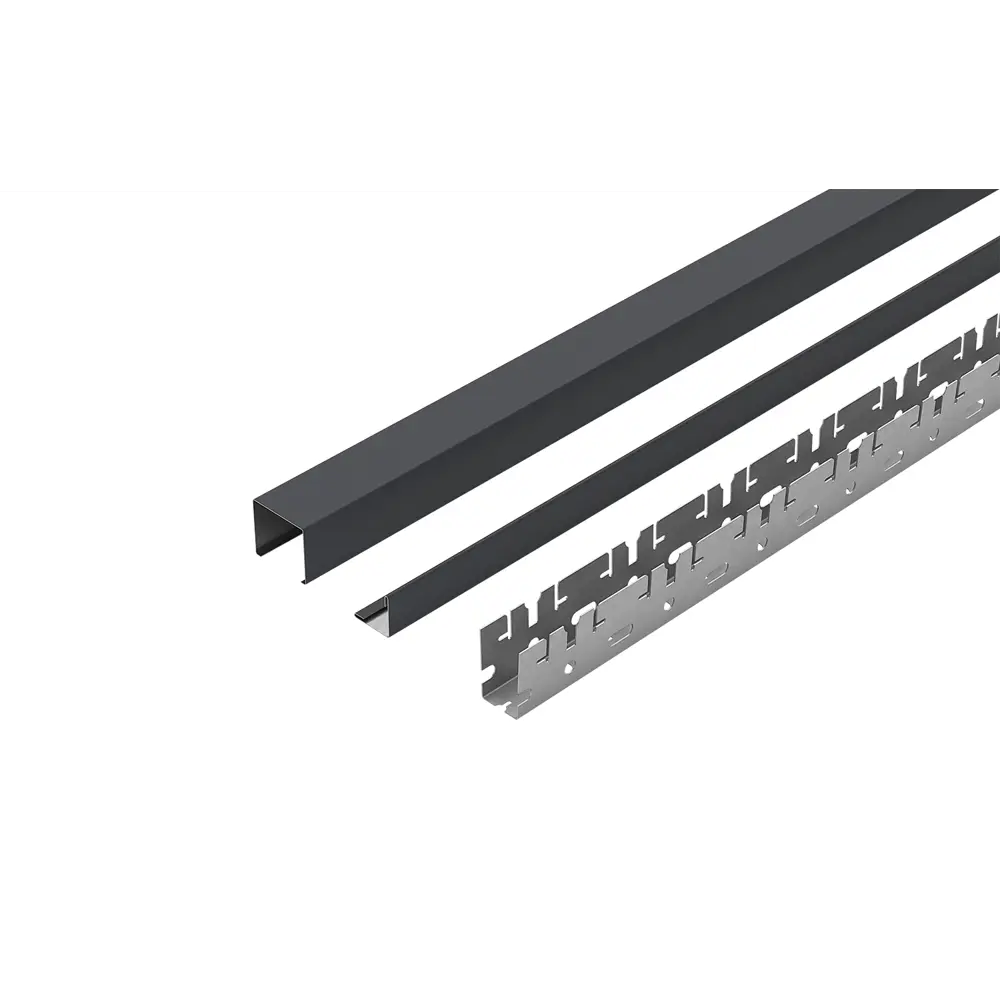 CESAL Подвесной реечный потолок кубической формы 1.7×1.7 м графит 87202502 STLM-1016816 - Вид №1