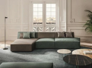 Lago Модульный тканевый диван с шезлонгом Slide