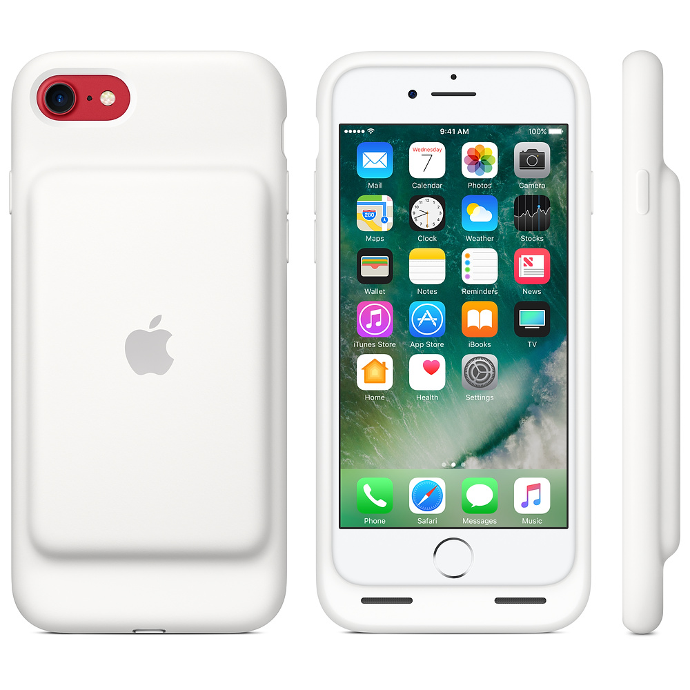 MN012ZM/A Iphone 7 smart battery case - white Apple Santreyd  - Вид №4