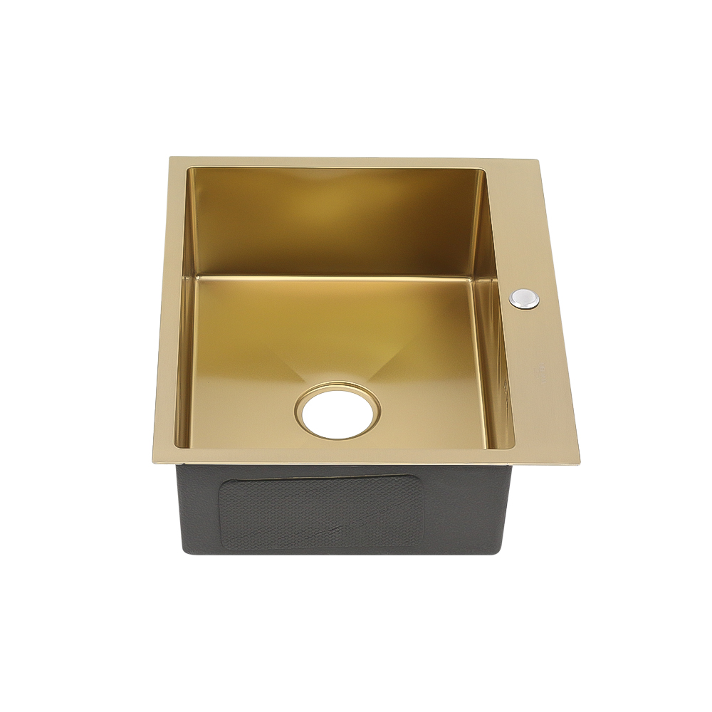 Мойка H6050G MELANA ProfLine 3,0/200 ЗОЛОТО врезная прямоугольная с коландером H6050G H6050G золото - Вид №6