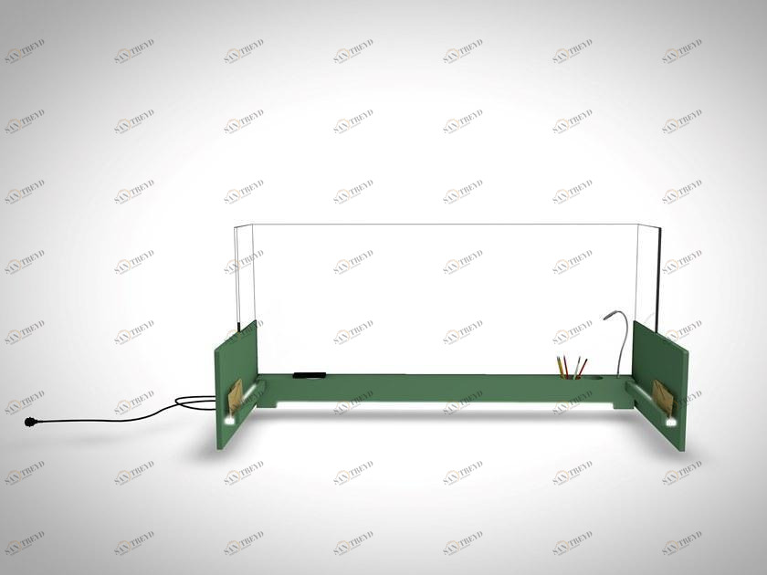 ARKOF LABODESIGN Барьер Parafiato из плексигласа и антибактериального ламината Smartdesk sun-id-1349939