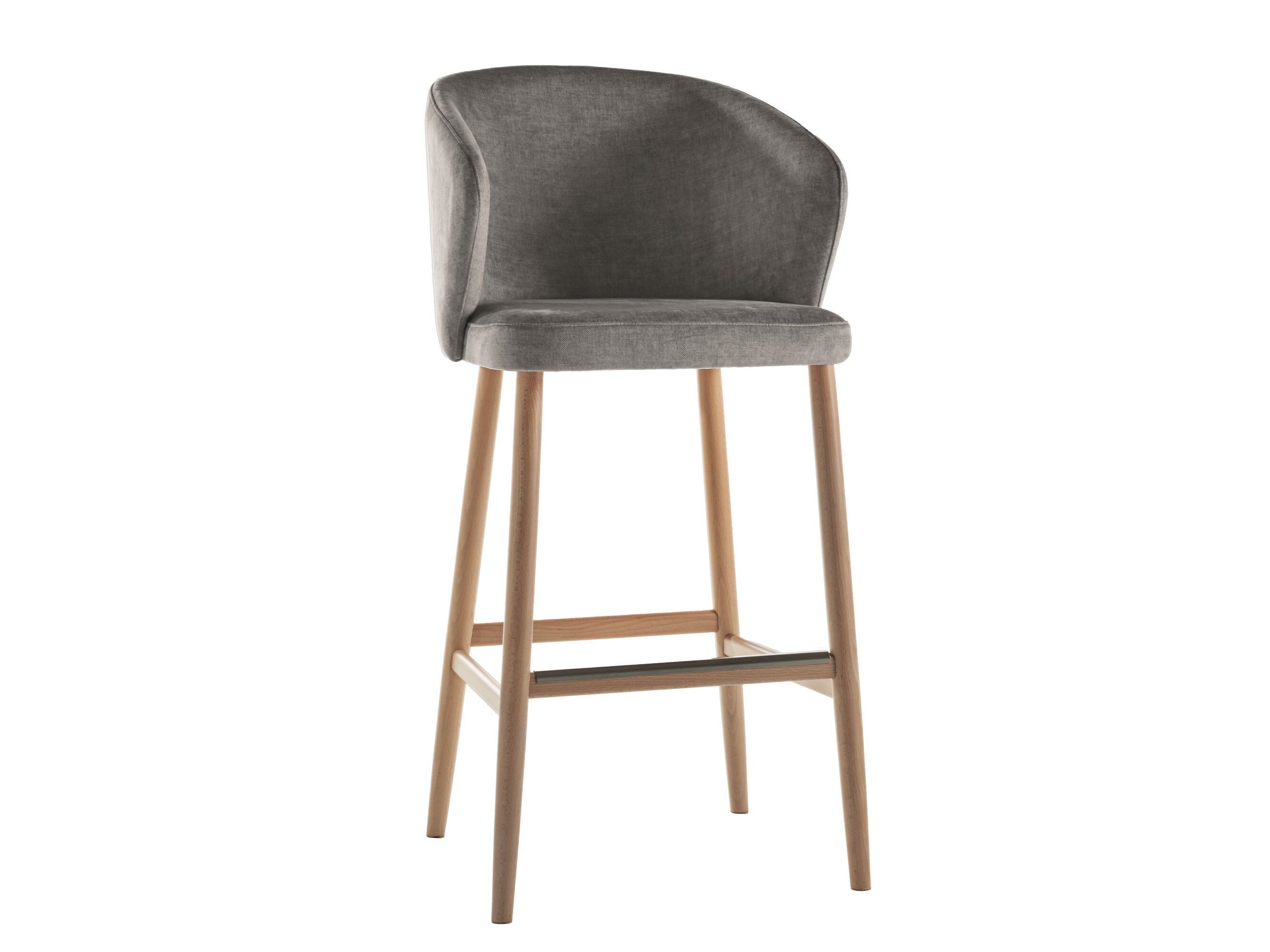 Высокий мягкий стул из бука с подлокотниками Sedex Trend ARCH-00008101