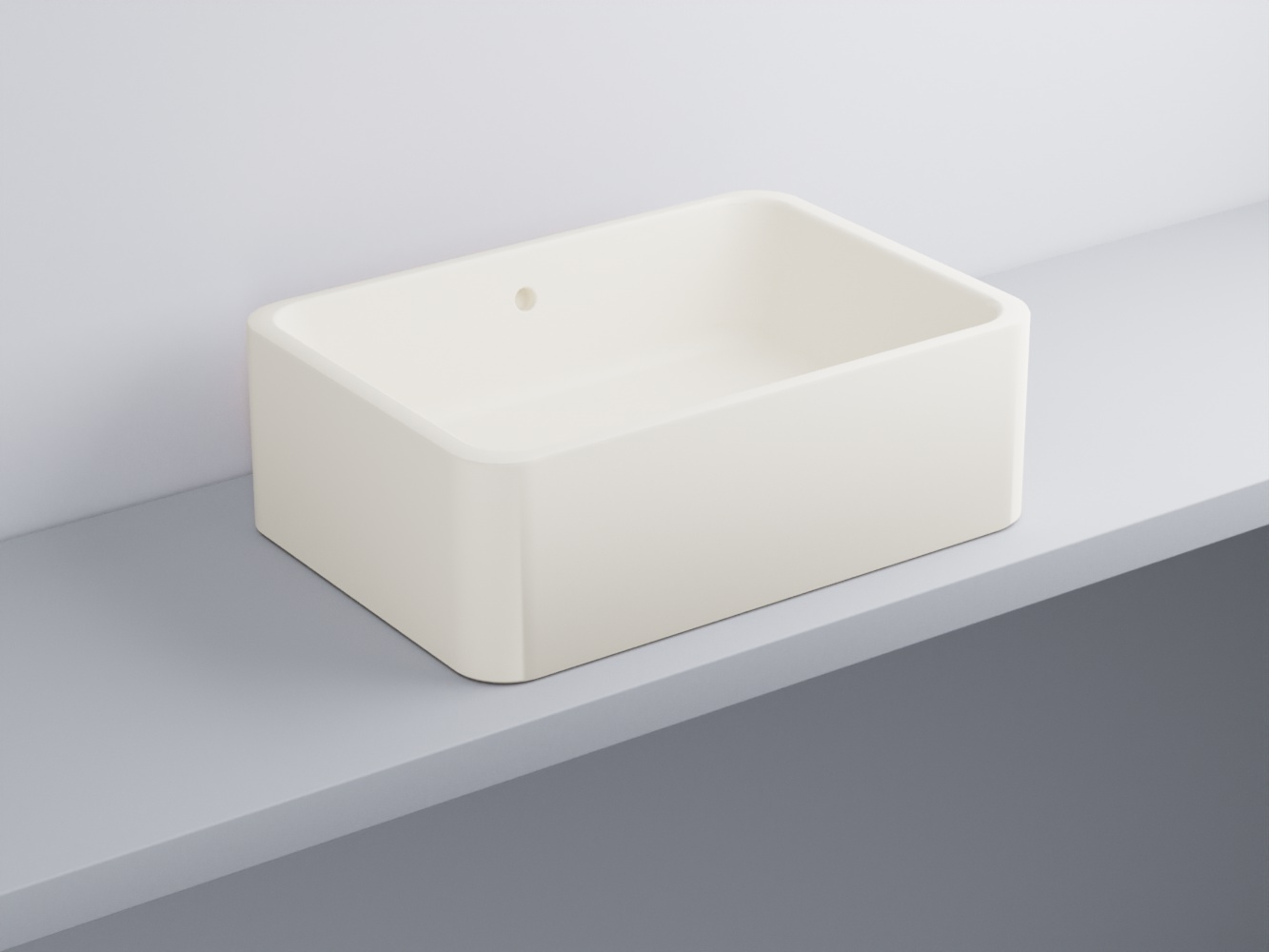 SHLAA6020-TL Раковина накладная прямоугольная с переливом 60 x 20 h cielo Shui Ceramica Cielo