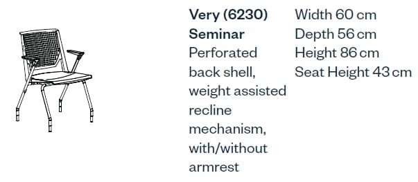 Тканевый стул для конференций с подлокотниками Haworth Very ARCH-00002468 - Вид №1