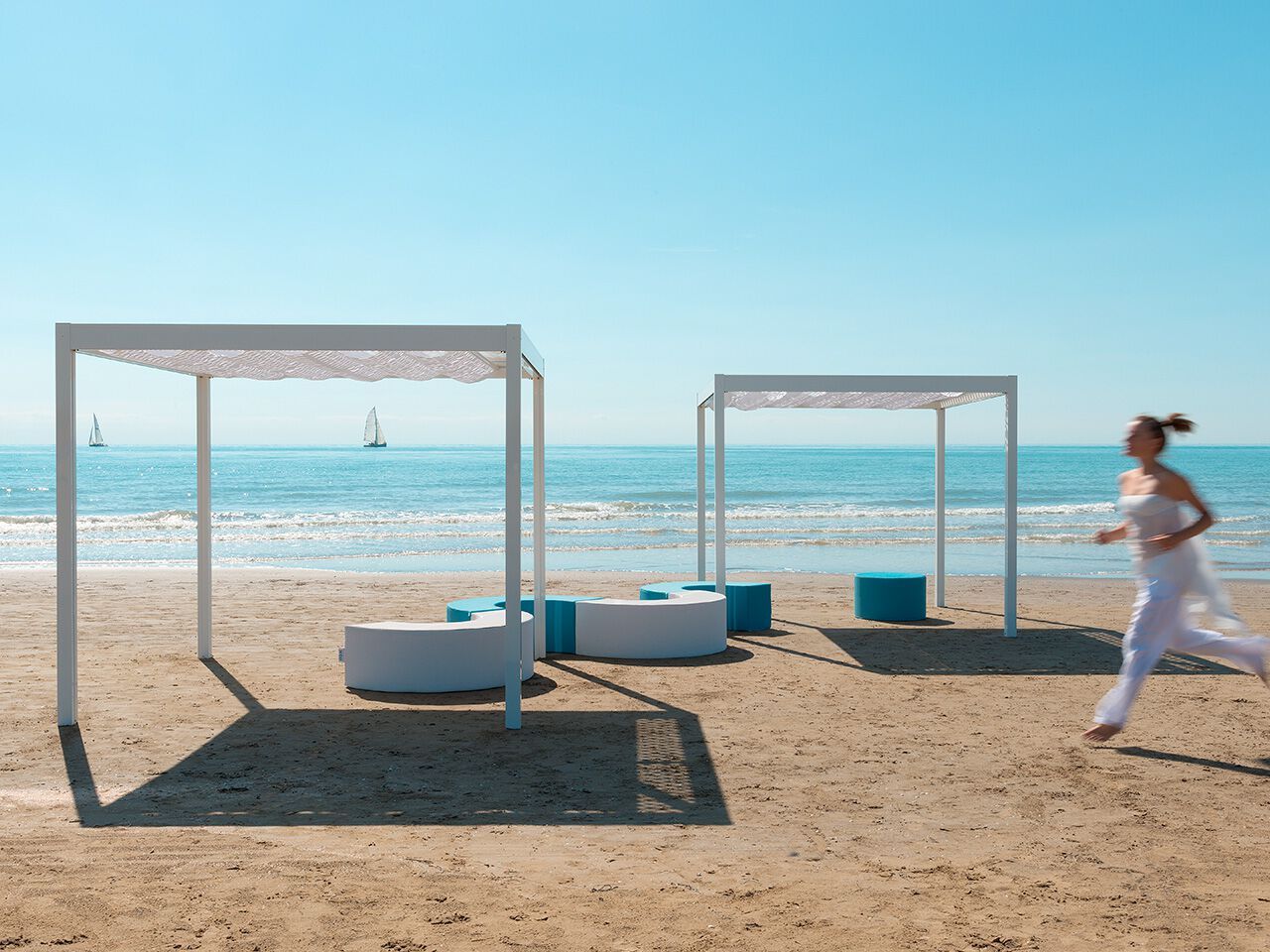 Алюминиевая беседка с раздвижной крышкой Crema Outdoor LEUCOS ARCH-00032052 - Вид №1