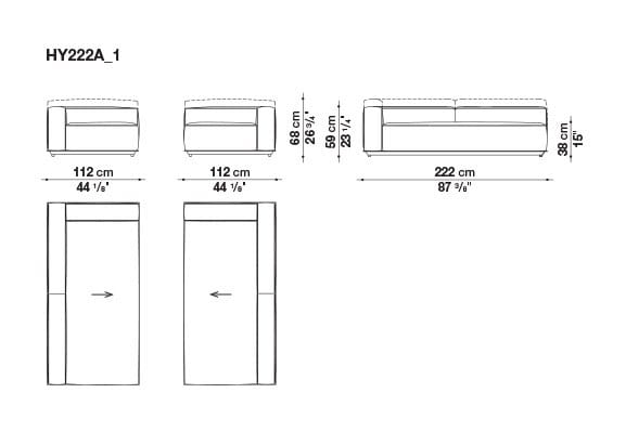Ткань сад диван B&B Italia Outdoor HYBRID ARCH-00117020 - Вид №23