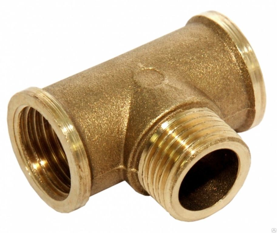 Тройник ВНВ 1/2" латунь STOUT SFT0064121212 - Вид №1