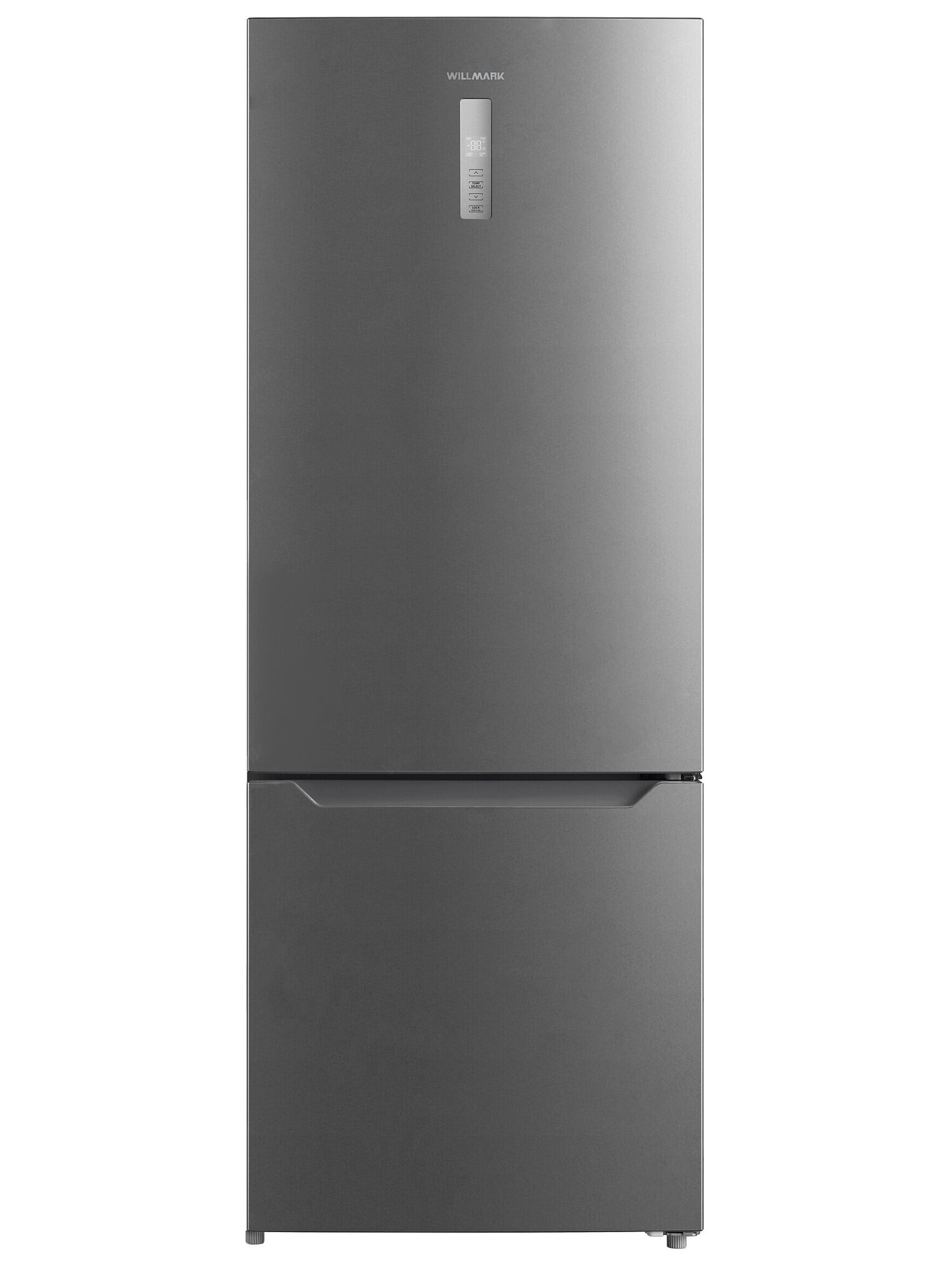 9196727 Холодильник с морозильником   WILLMARK RFN-641DIX серебристый STDN-0007825