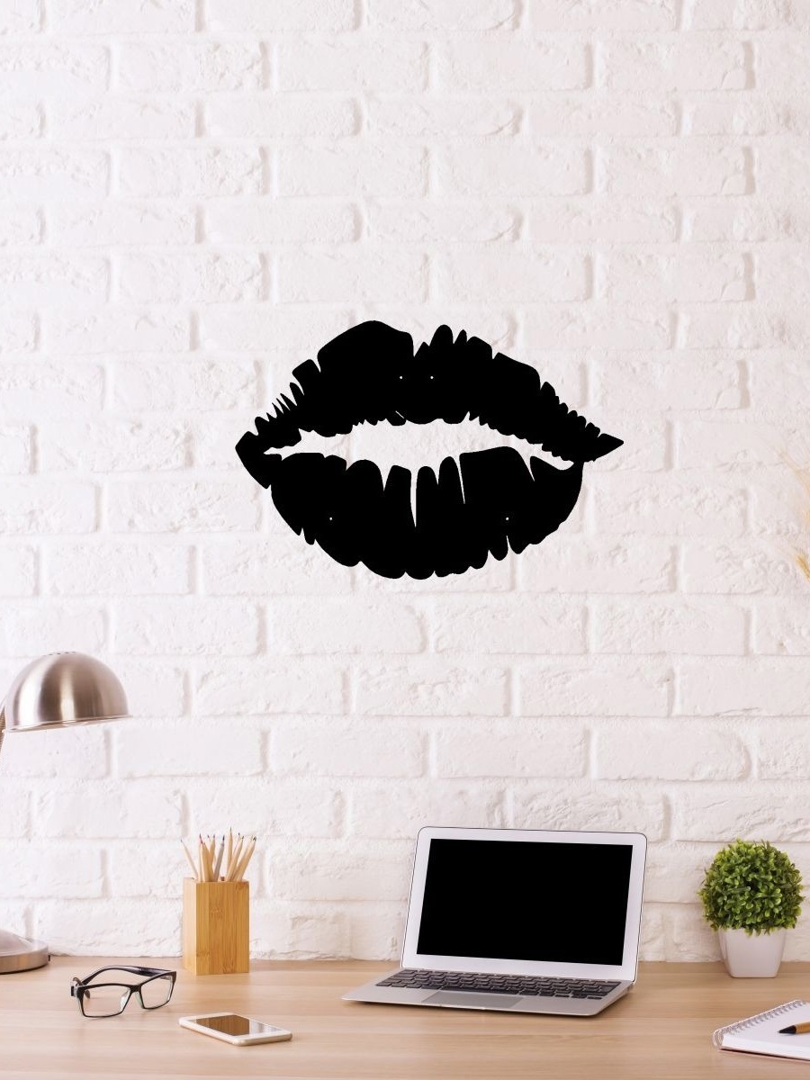 91260241 Панно настенное металлическое "LIPS "34,5х50,1 см STLM-0525542 BUANART