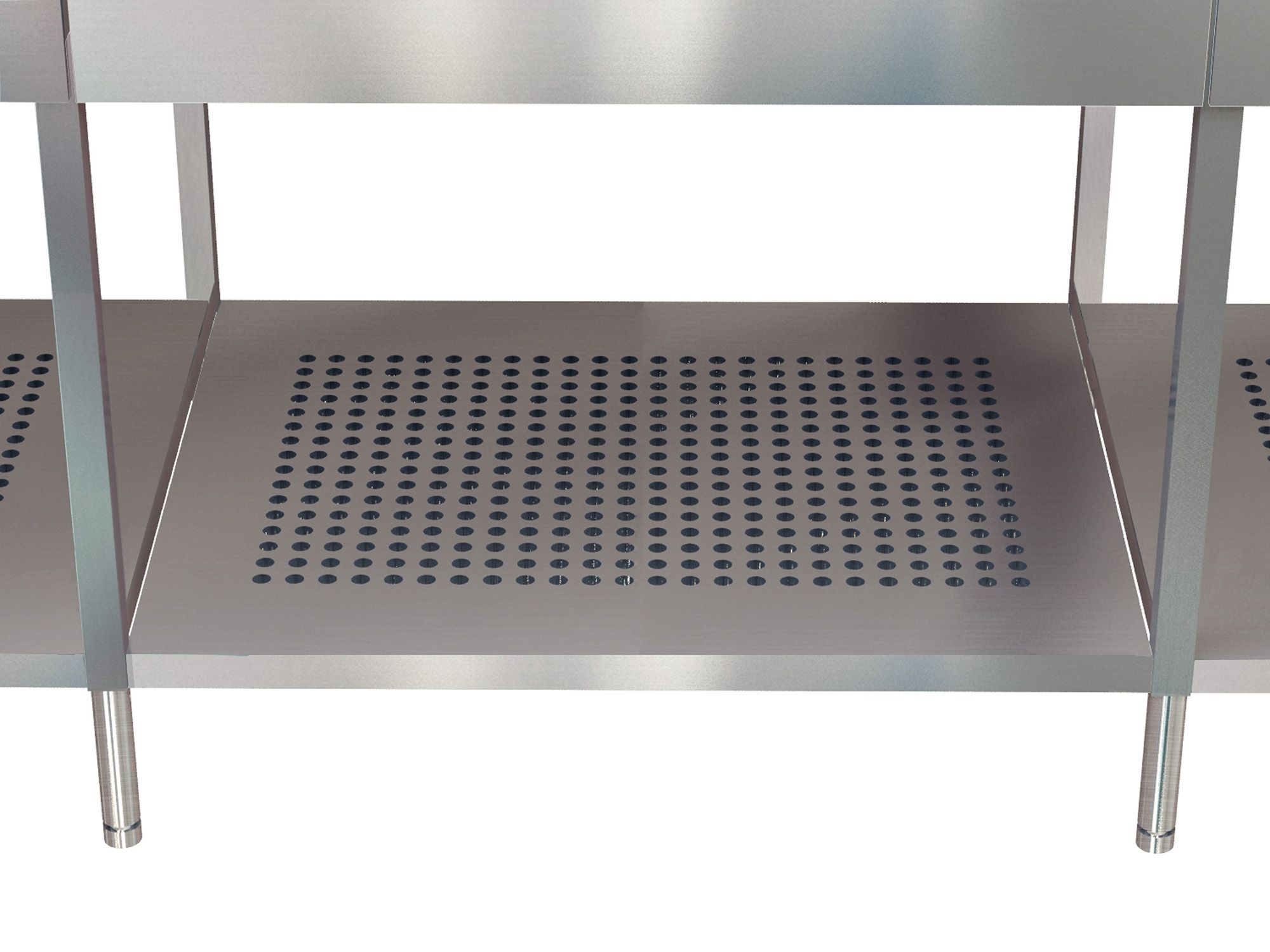 Кухня из нержавеющей стали с островом без ручек Miratap OSSO ARCH-00129289 - Вид №11