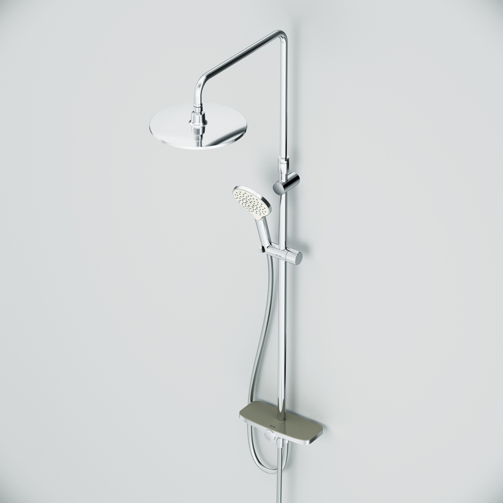 F0780200 душ.система: верхн.душ 250мм ручной душ 120 мм 3 функции душ.штанга 1030-1460 мм AM.PM Like - Вид №9