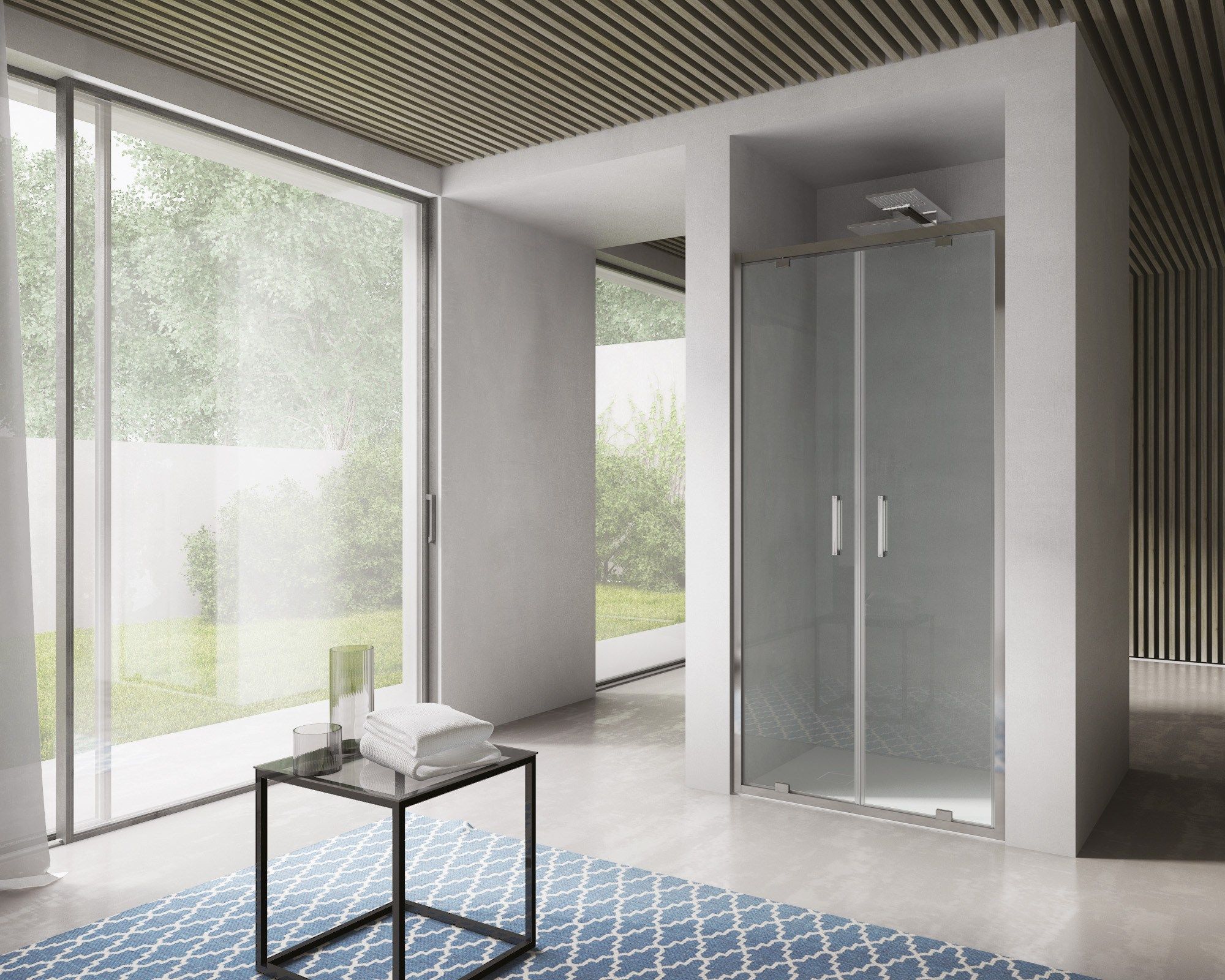 Стеклянная ниша душевая кабина с распашной дверью DISENIA ARCH-00054845 - Вид №1