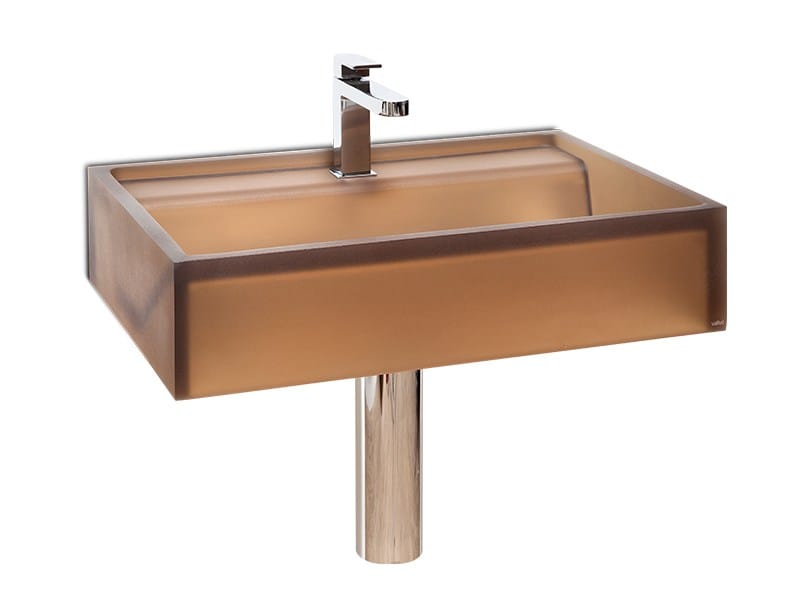 Прямоугольная подвесная раковина из смолы Vallvé база ARCH-00044078